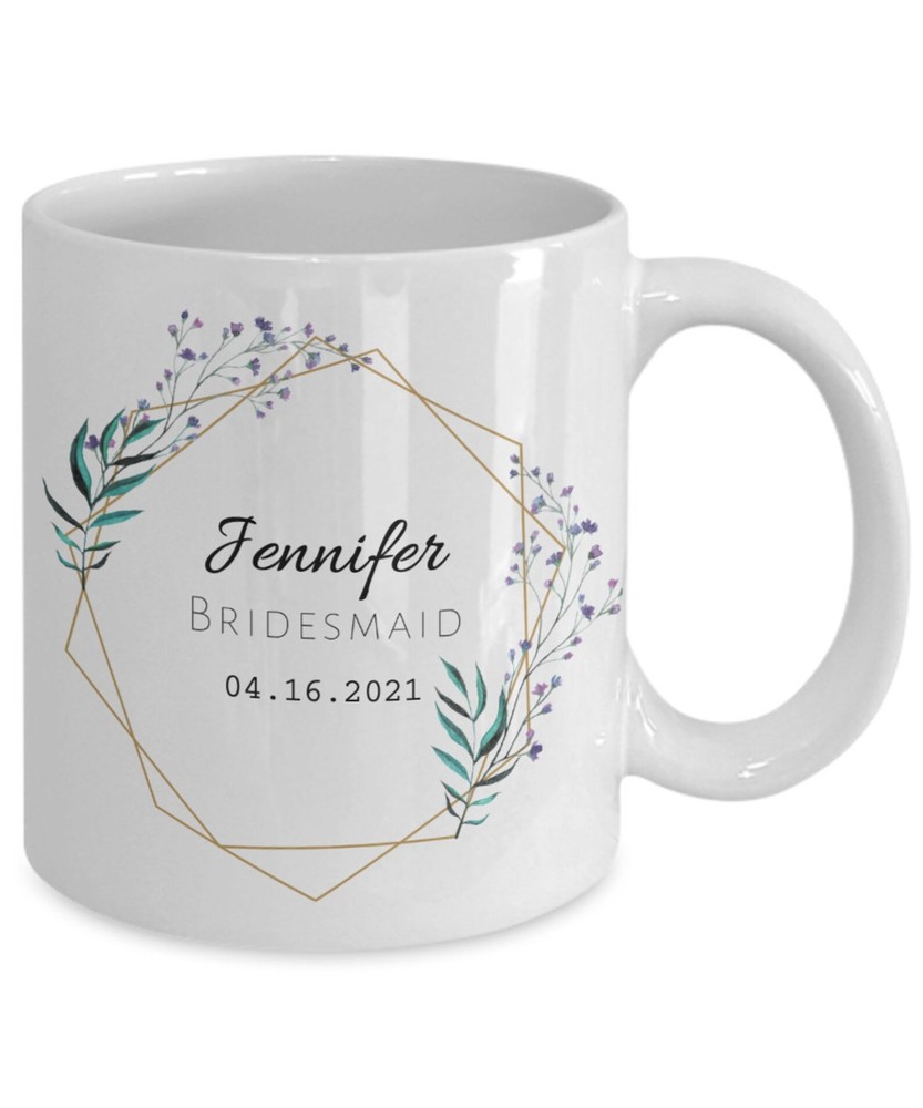 Personalized Bridesmaid Coffee Mug Gift For Bridesmaid Wedding Gift Bridesmaid G