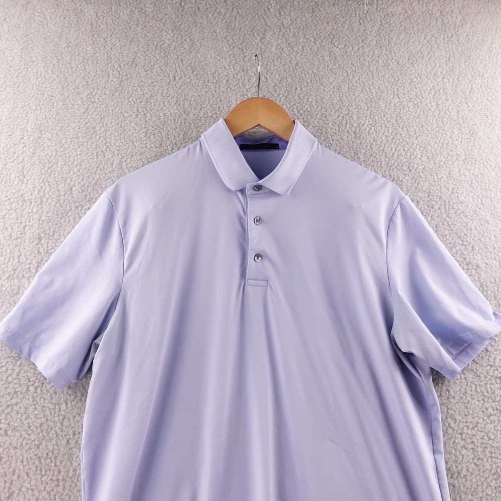 GREYSON Men's Lavender Golf Polo Shirt Size M Short Sleeve Performance Stretech