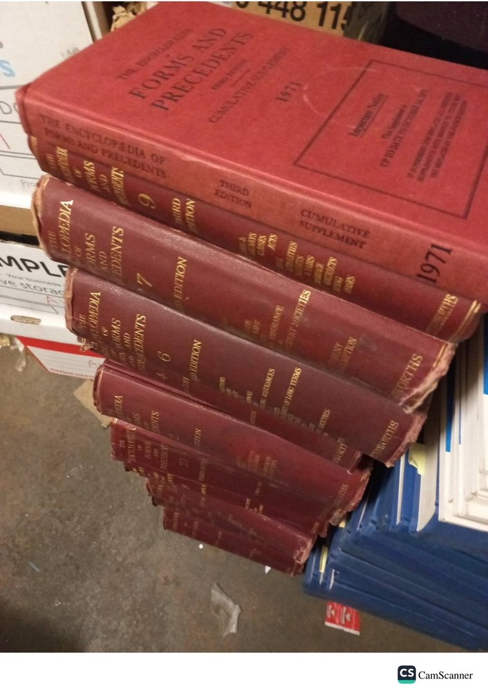 The Encyclopaedia Of Forms And Precedents 3rd Ed 12 Vols