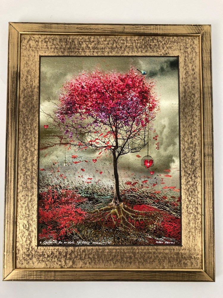 Mari Pruks signed Original limited edition artwork matted with framed, beautiful