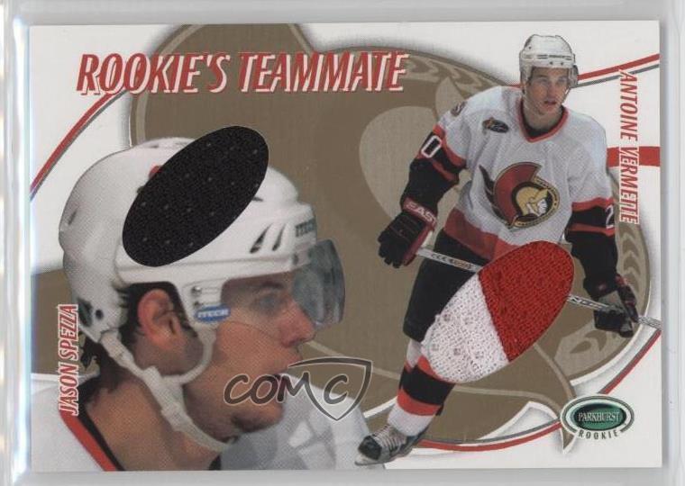 2003-04 ITG Parkhurst Gold Jason Spezza Antoine Vermette #RT-8 Rookie RC