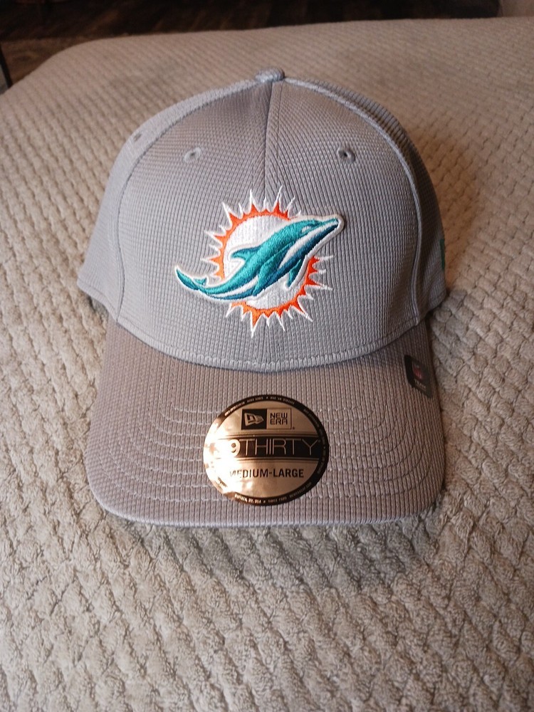 New Era Cap Miami Dolphins Gray 39Thirty NFL Team Headwear Size M/L