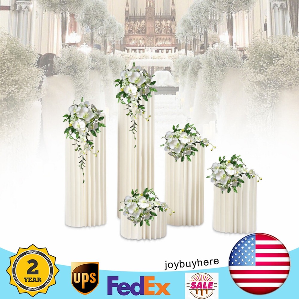 5PCS Wedding Centerpieces Cardboard Vase Flower Stand for Party Table Decor NEW