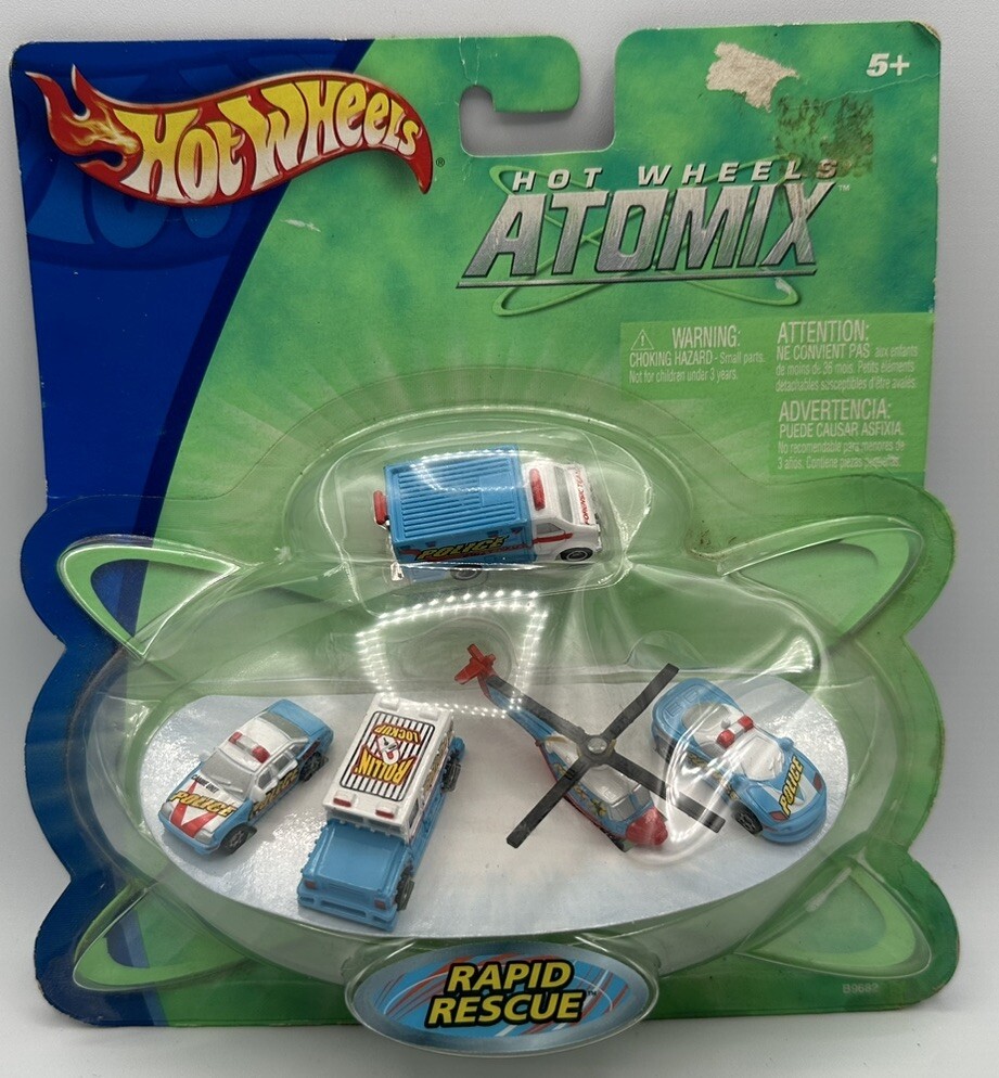 Hot Wheels Atomix Rapid Rescue Vintage Collectible Unopened 2003