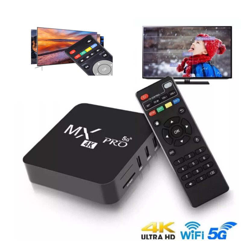 Smart Android 13.0 TV Media Stream Box, TV Box 4K Support 2.4G/5G WiFi 6 BT 5.0