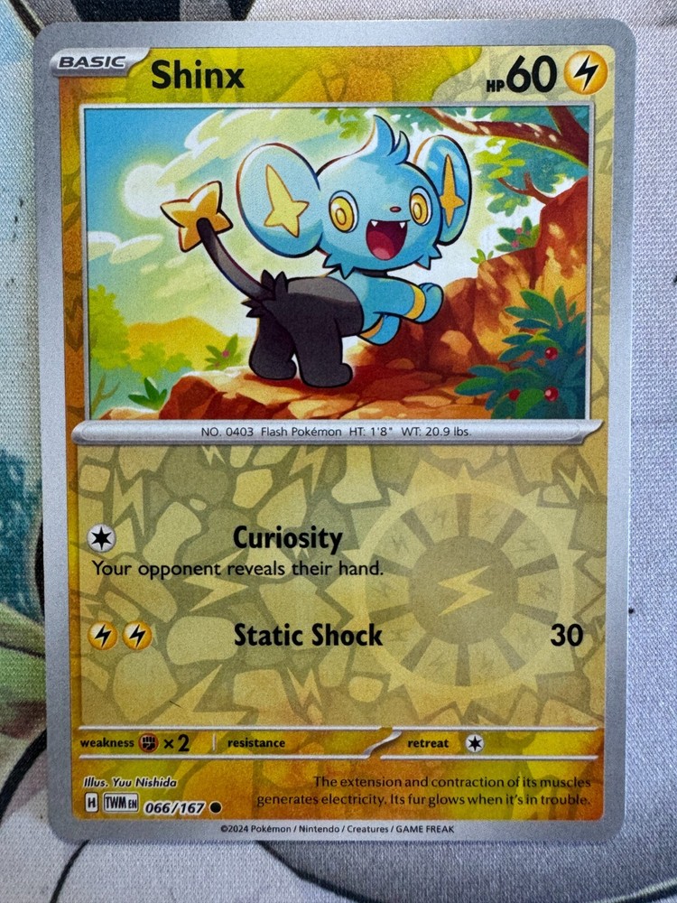 Shinx Reverse Holo Pokemon TCG BKS190