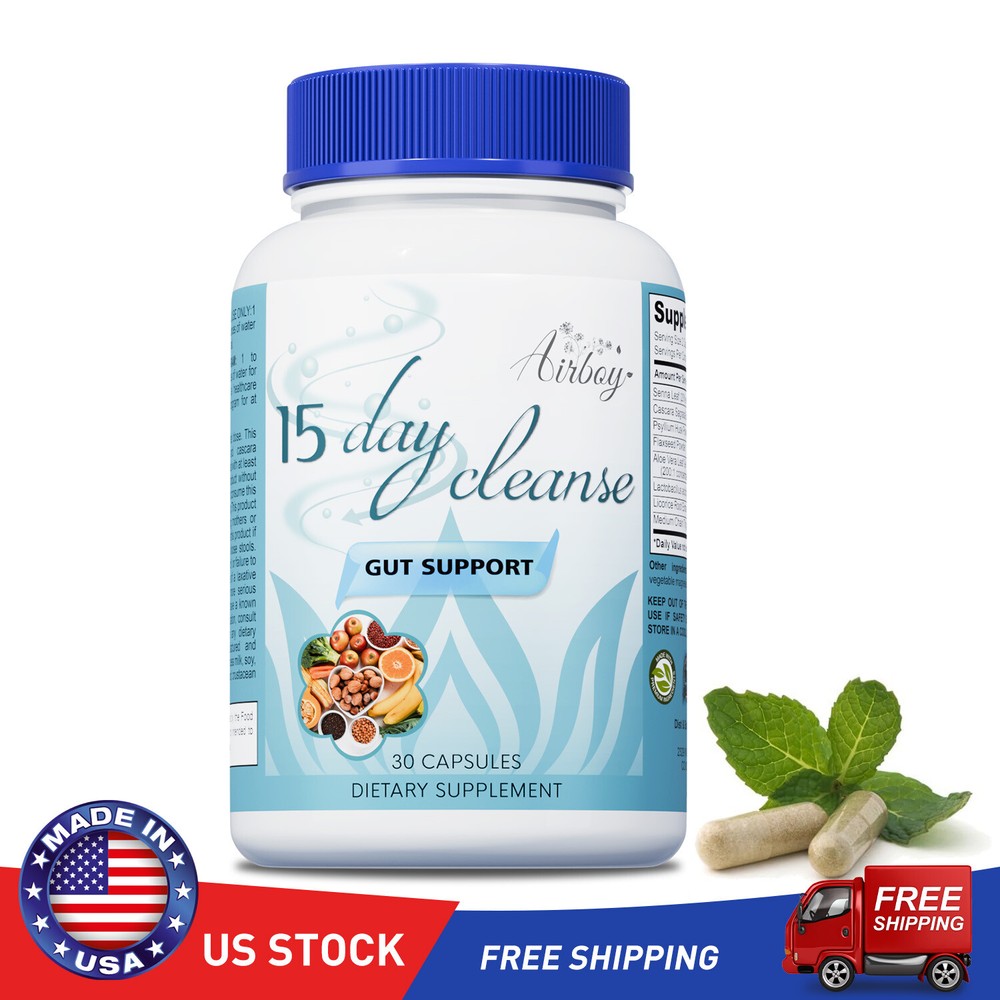 15 Day Cleanse - Colon Cleanse & Natural Detox, Weight Loss, Constipation Relief