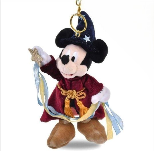 Mickey Fantasia 85th Disney Store Limited Plush Keychain Sorcerer Online Keyring