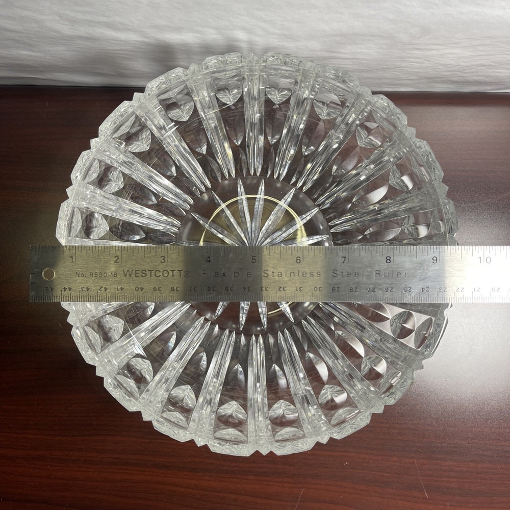 VINTAGE WATERFORD CRYSTAL CUT GLASS BOWL 9-1/4