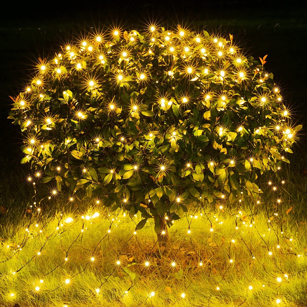 200 LED Christmas Net Lights 8.4x5.2ft Outdoor Holiday Decor with 8 Modes