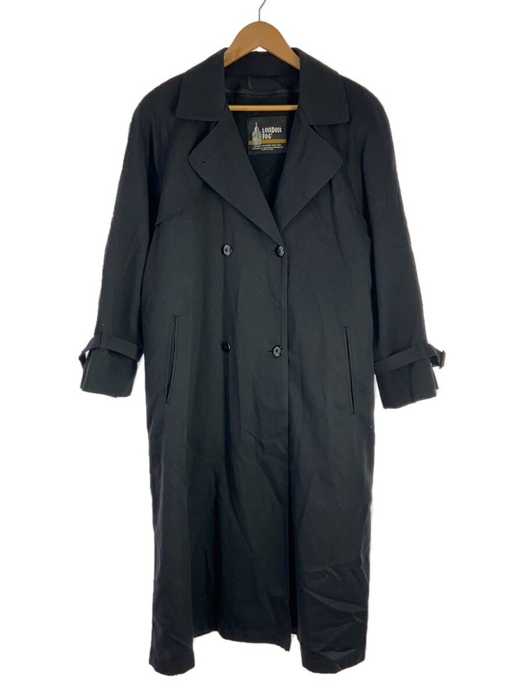 London Fog Trench Coat/-/Wool/Blk 2733