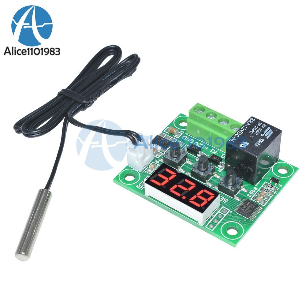 DC12V Red W1209 Digital thermostat Temperature Controler -50-110°C  + Sensor