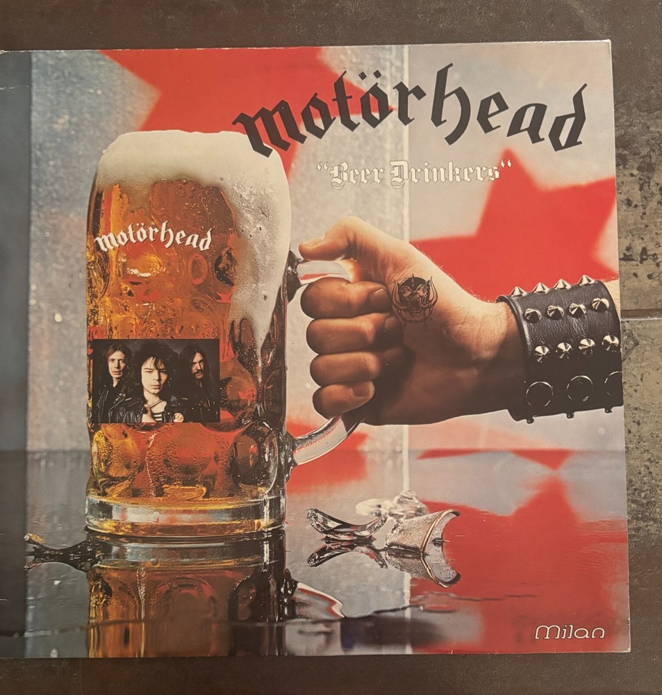 MOTORHEAD 'Beer Drinkers' 1982 French Pressing Milan Label NEAR MINT