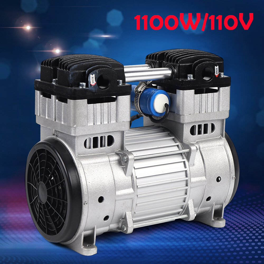 7CFM 1100W Oilless Vacuum Pump Industrial Oil-free Silent Diaphragm Vacuum Pump