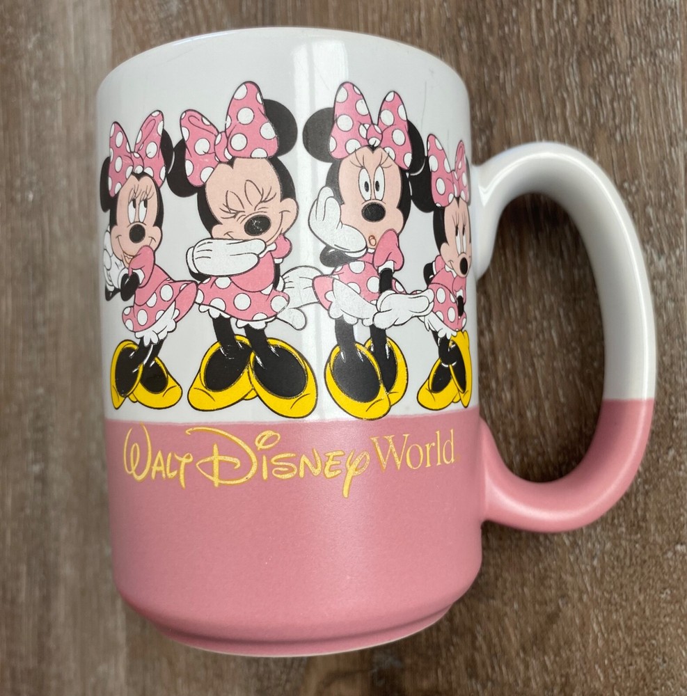 Minnie Mouse Pink & White Emotions Coffee and Tea Mug for Disney Fans