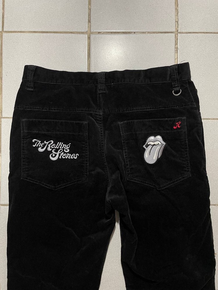 The Rolling Stones Black Corduroy Pants