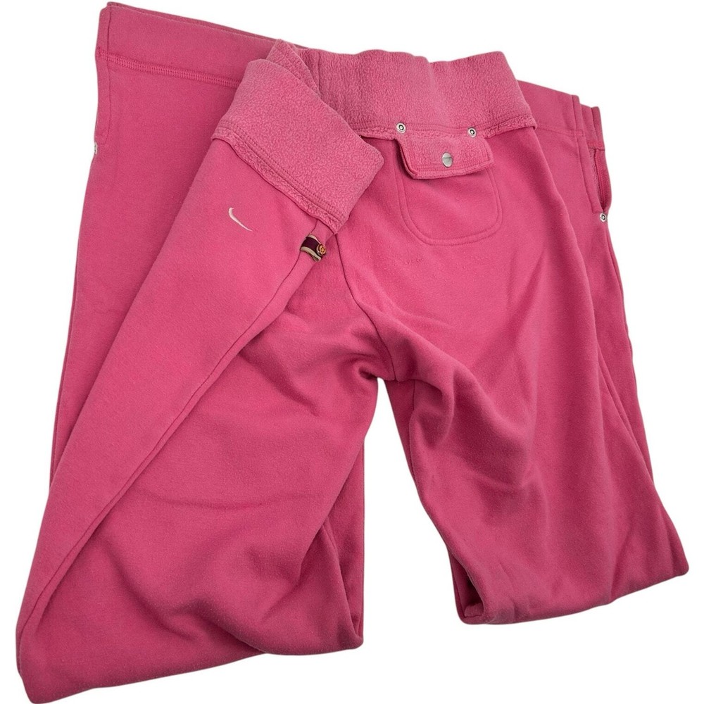 Vintage y2k women's pink Nike Low Rise baggy wide leg skater sweatpants leggings