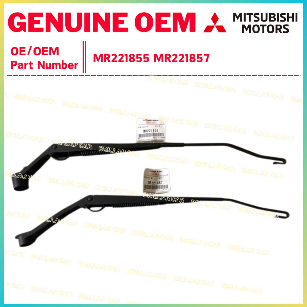 Mitsubishi Genuine Lancer CP9A EVO5 & 6 Arm Assy Windshield Wiper LH & RH Set