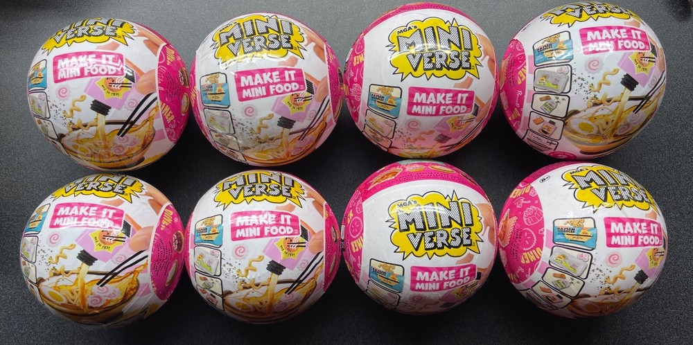 MGA's Miniverse Make It Mini Food - Diner Series 2 - Lot Of 8 | Limited Qty