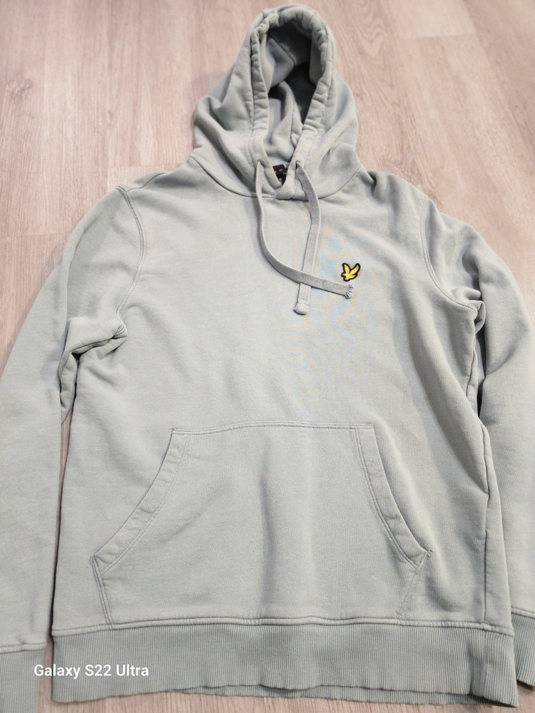 LYLE & SCOTT Men Green High Neck Jumper Hoodie Size S