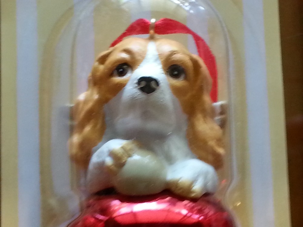1 Dozen CAVALIER Dog Figurine Red Brass Bells By DNC Collectibles  12 Pc Lot