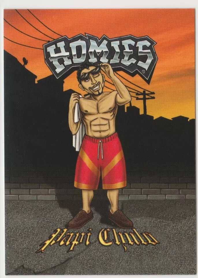 Papi Chulo #48 Homies Swap Cards 2004 NECA Lowrider Chicano Barrio East LA