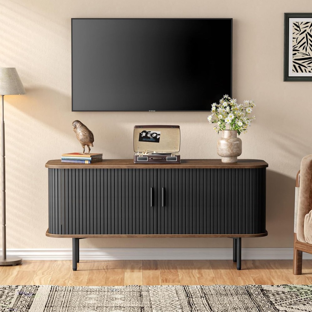 47W Fluted Sideboard Buffet Cabinet with Storage Console Table for Living Room