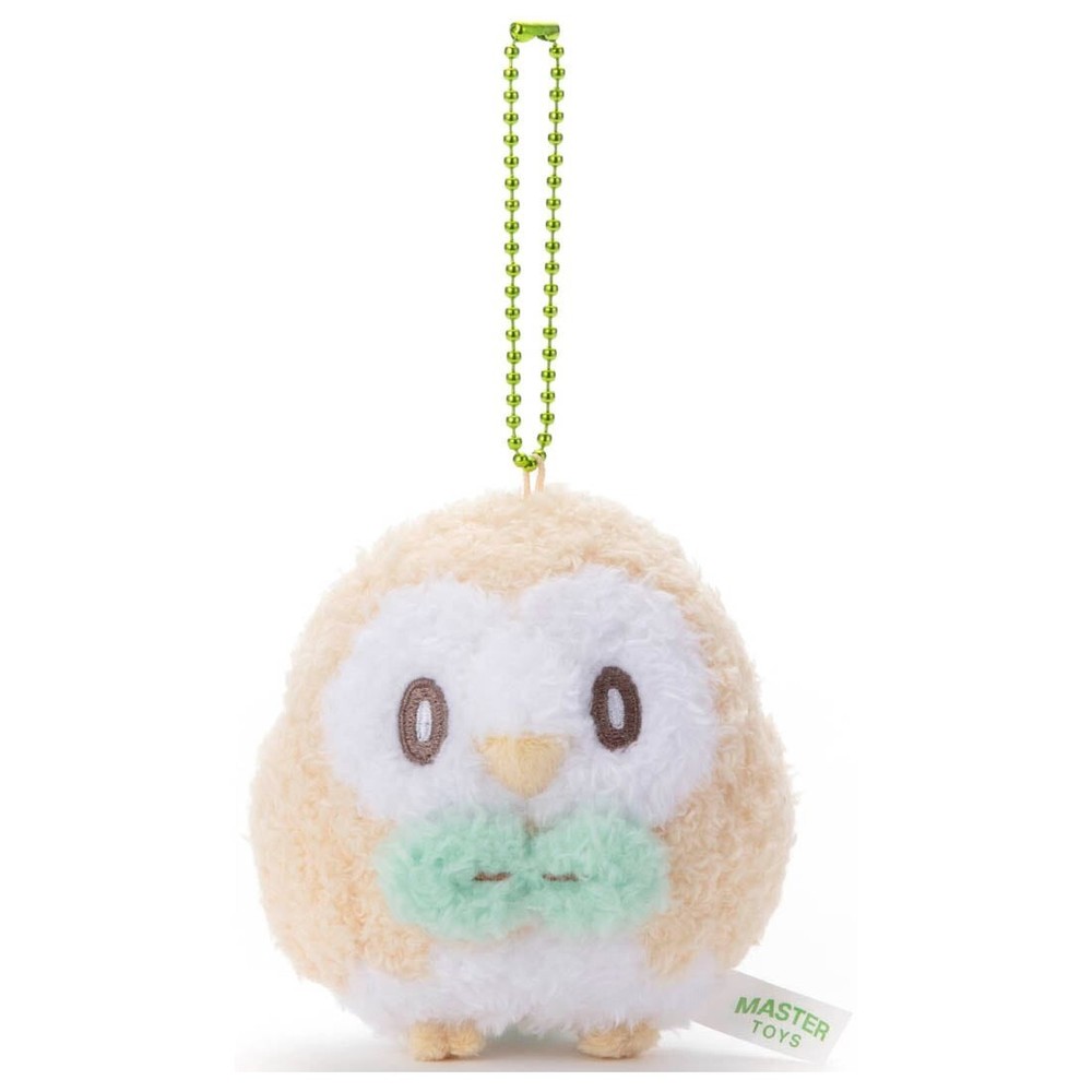 TAKARA TOMY Pokemon Peaceful Space Mascot Key Chain Poke Peace Rowlet NEW