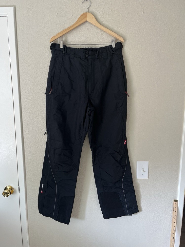 Alpine Design Nylon Fleece Lined Snowpants Men Large Black Outdoor