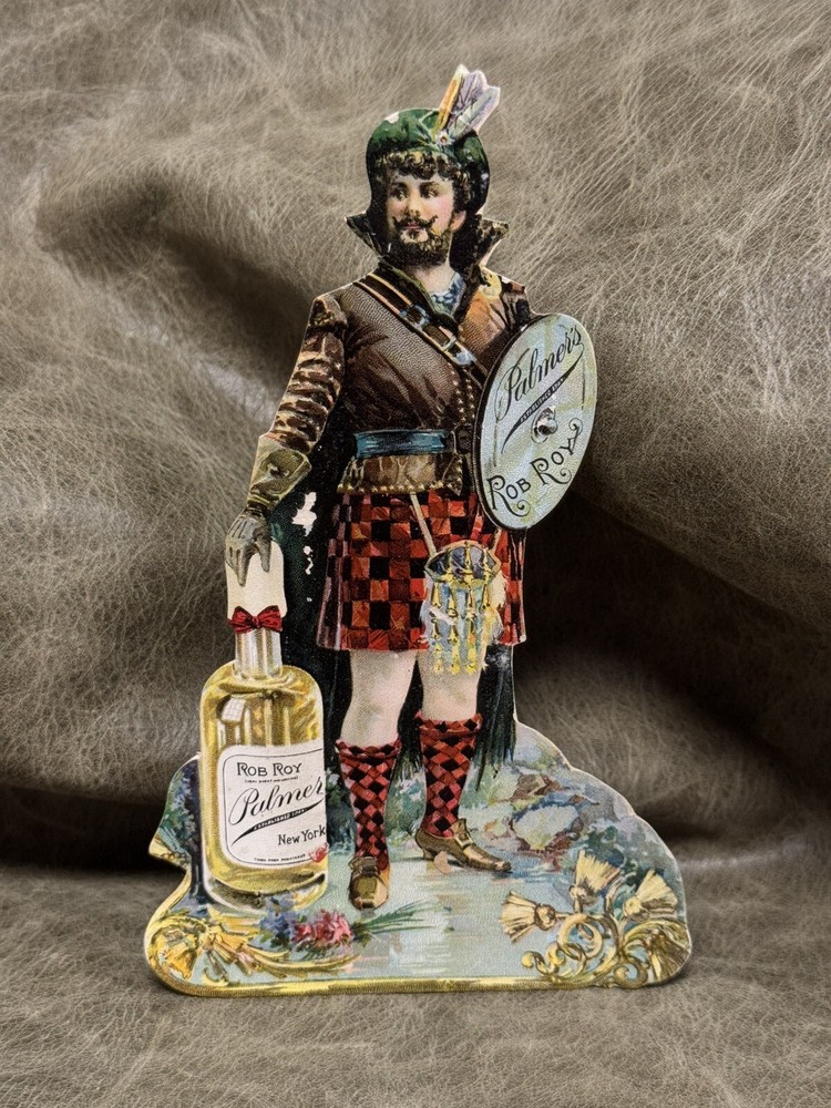 Palmer's Victorian Rob Roy Perfume Die-Cut Trade Card New York Ad