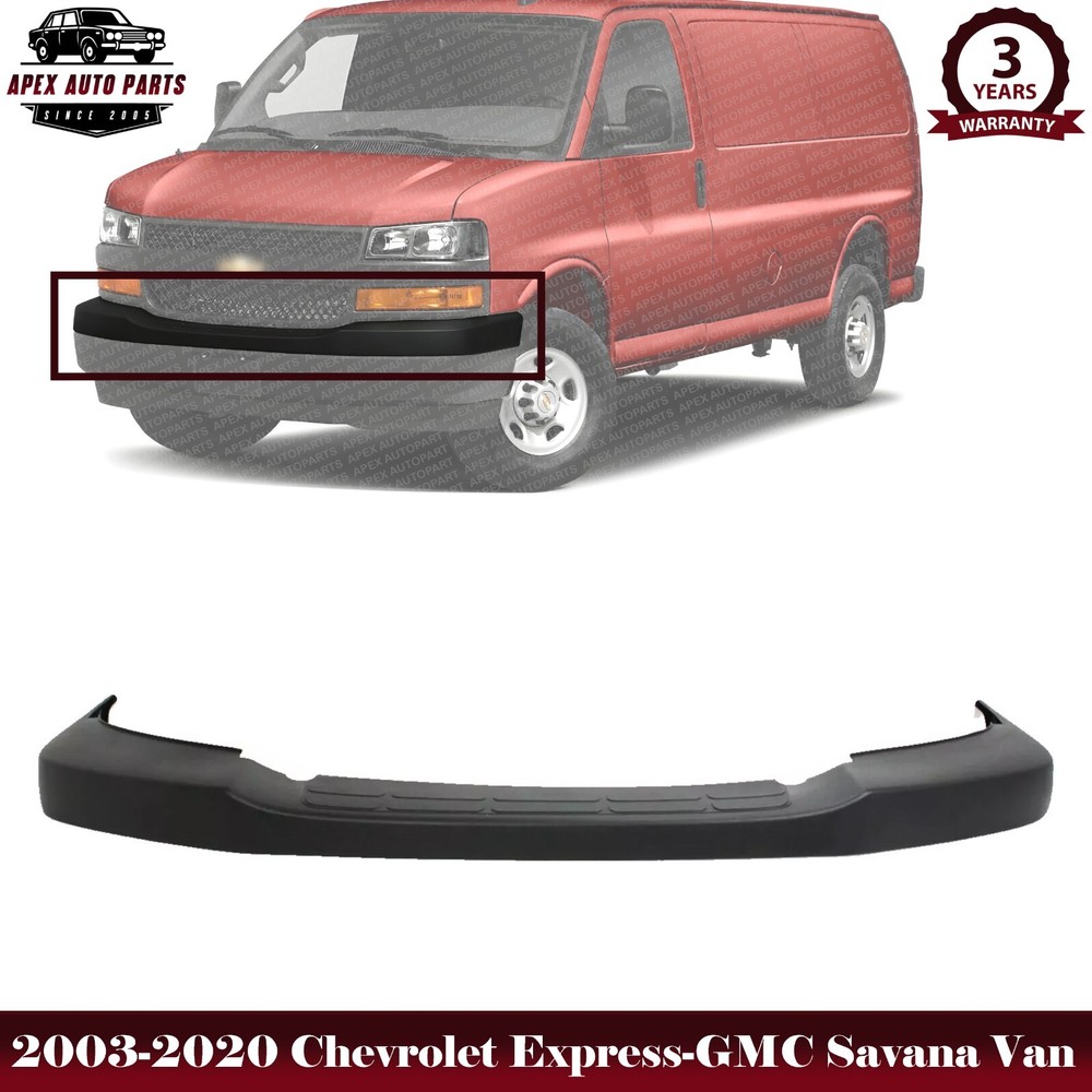 NEW Textured Front Upper Bumper Cover for 2003-2023 Chevy Express & GMC Savana
