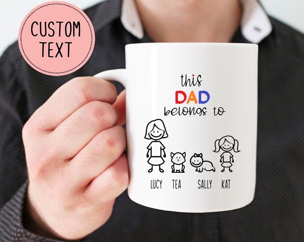 Personalized Father's Day Mug Custom Mug For Dad Father's Day Gift For Daddy