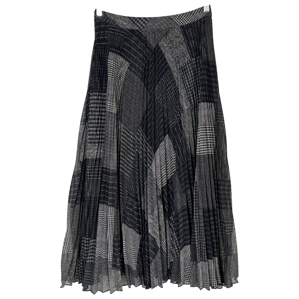 Lauren Ralph Lauren Pleated Patchwork Maxi Skirt Size 4 Preppy Sophisticated NWT