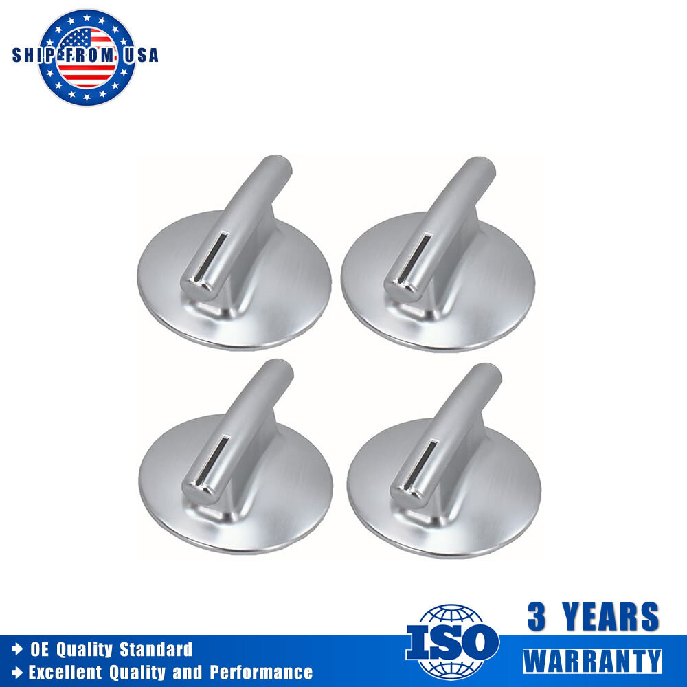 Jenn-Air Stove 4X Silver Burner Control Knob 74010839
