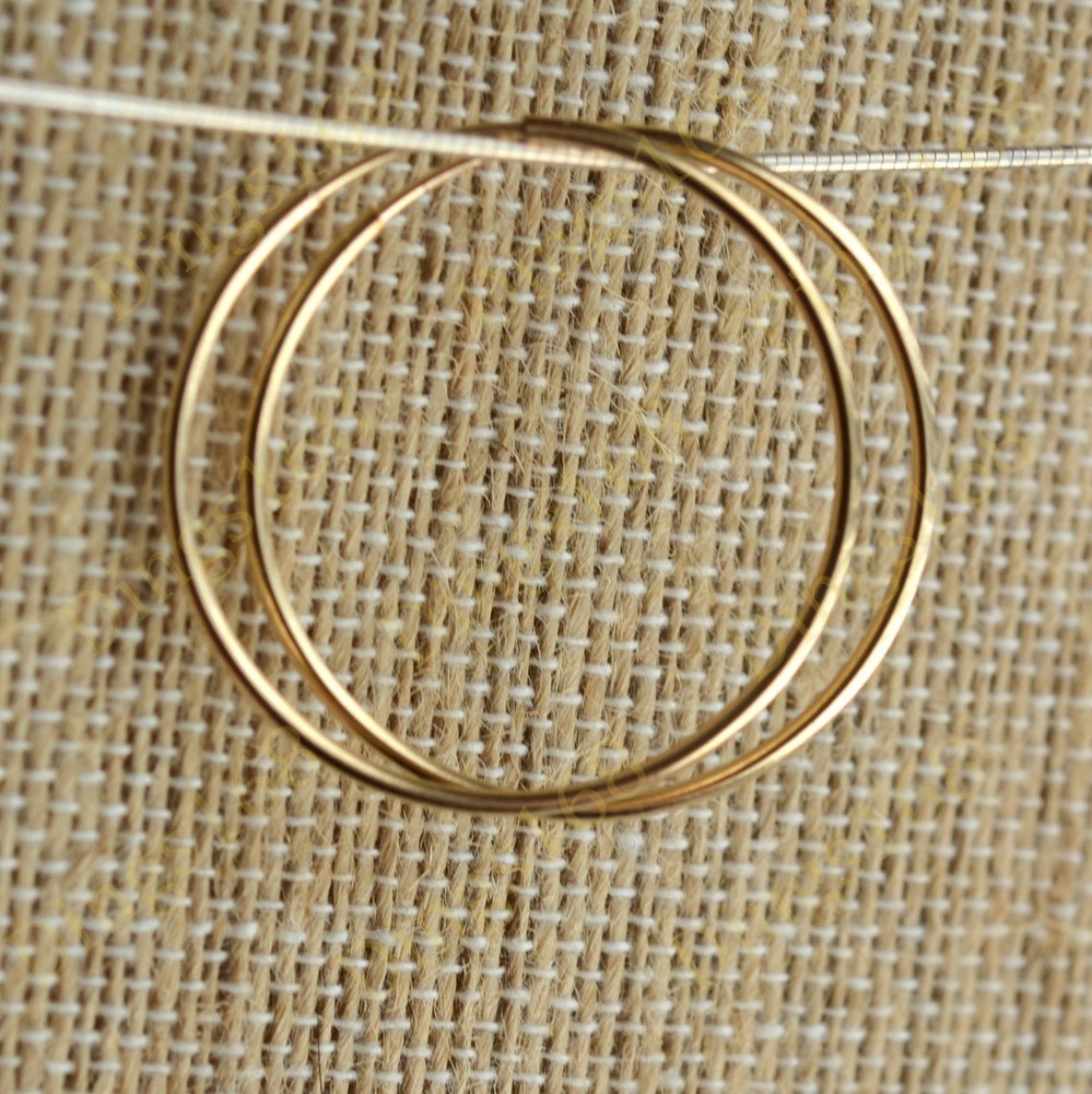 18K Gold Filled Hypoallergenic 50mm Large Hoop Earrings