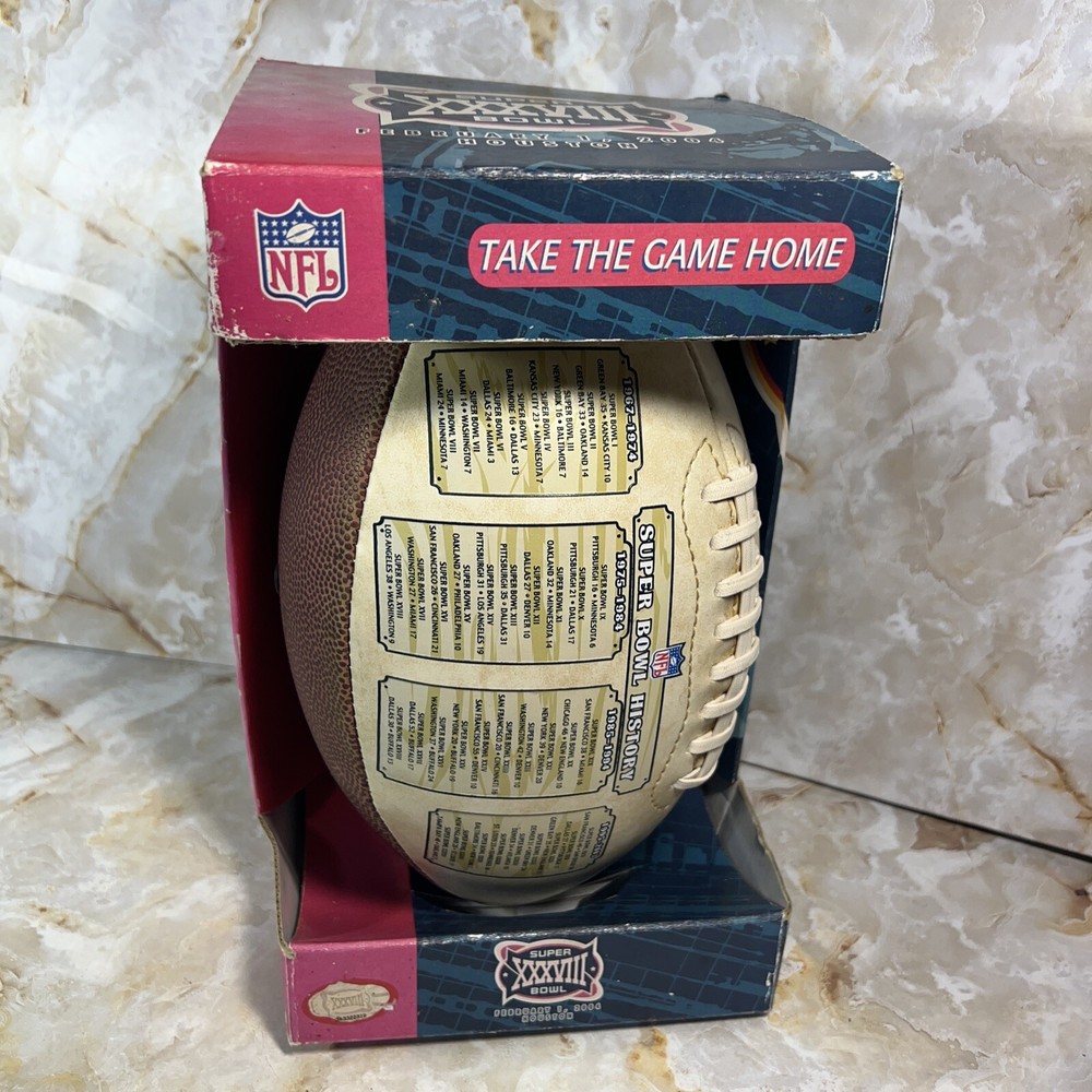NFL Super Bowl XXXVIII Houston Football History 1967-2003 Memorabilia