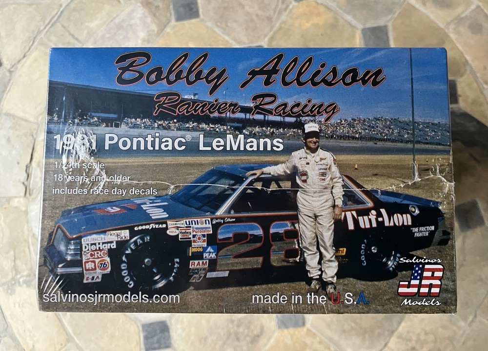 Bobby Allison #28 1981 Pontiac Lemans Salvinos NASCAR Model Car Kit - 1/24