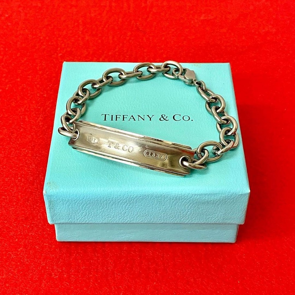 Tiffany 1837 Titanium ID Bracelet Bangle New Jewelry  