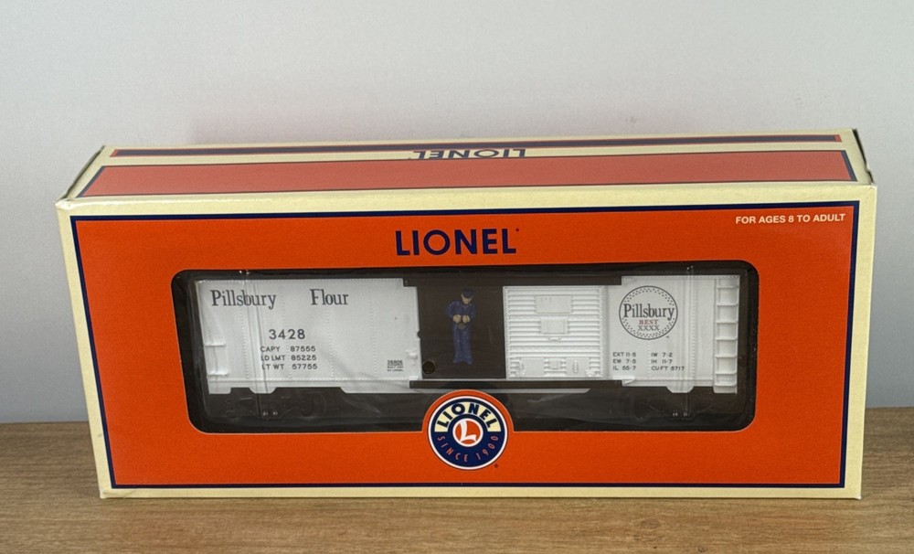 Lionel Archive Collection PILLSBURY O Scale Operating Box Car - 6-26806 NIB 2004