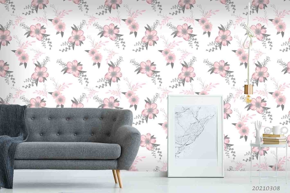 3D Flowers Flora Pattern Wall Murals Wallpaper Murals Wall Sticker 2