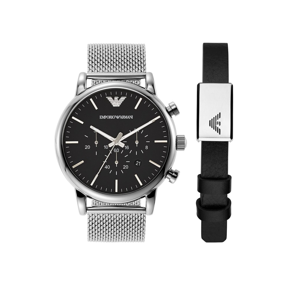 [Emporio Armani] Watch Na Ar80062Set Men'S Silver No.156