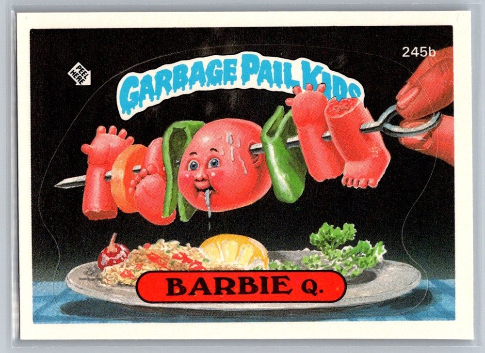 1986 Topps Garbage Pail Kids Series 6 #245b Shish K Bob Card