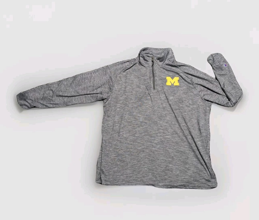 Wolverine Champion Mens Long Sleeve XL NCAA Football Basketball Logo Shirt