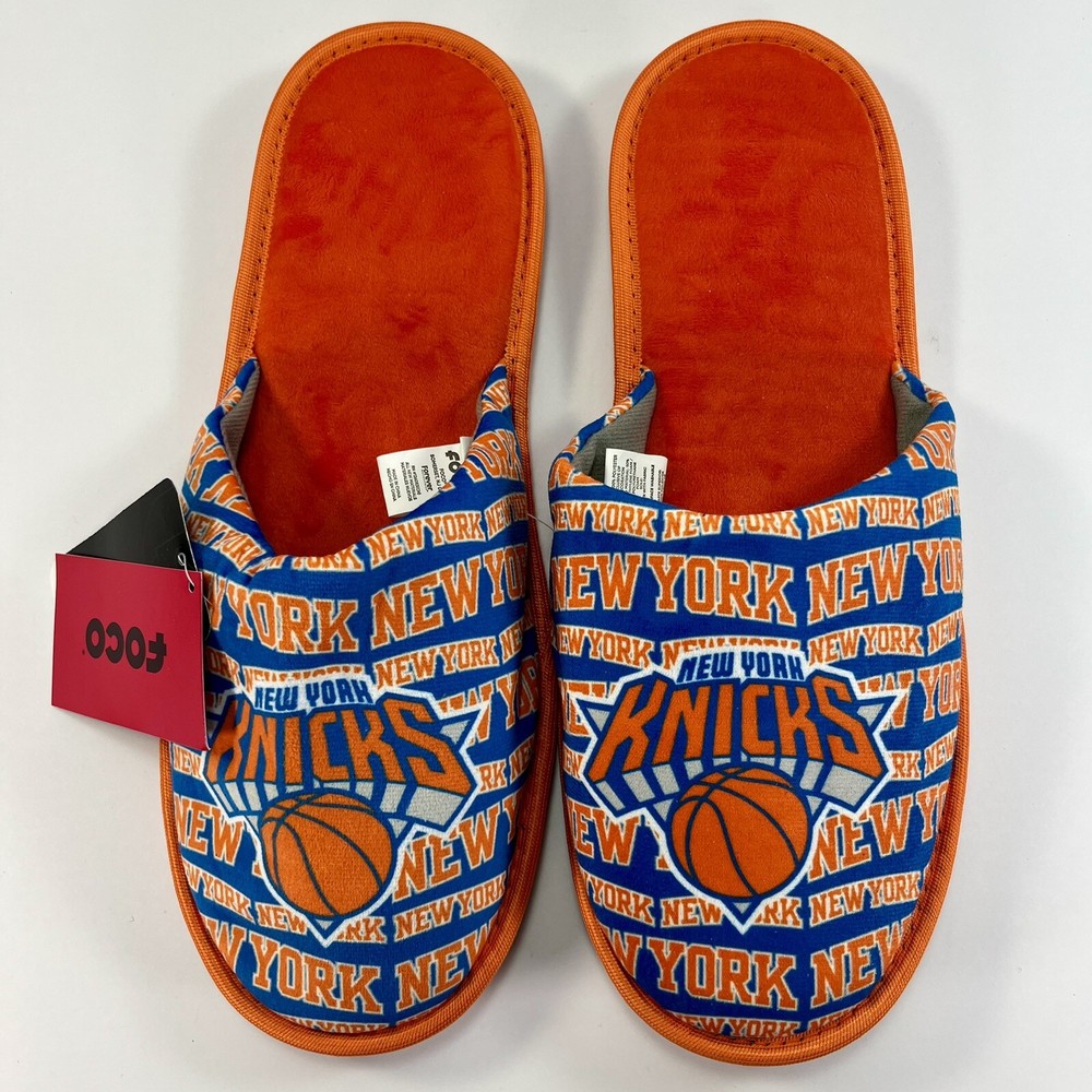 NBA New York Knicks Logo Mesh Slide Slippers Size XL by FOCO Men’s Size 13-14