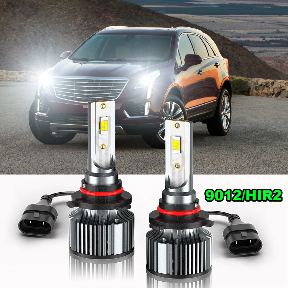 2017-2018 Cadillac XT5 Upgrade 9012 LED Headlight Kit 6500K Bright 2x Bulbs