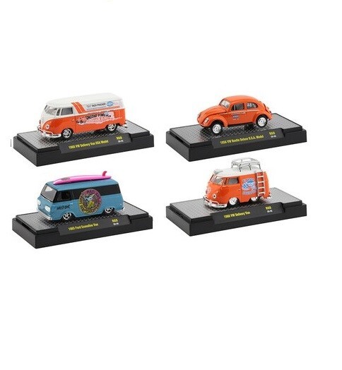 M2 MACHINES AUTO SHOWS RELEASE 60 FORD VOLKSWAGEN SET OF 4 PCS 1/64 32500-60