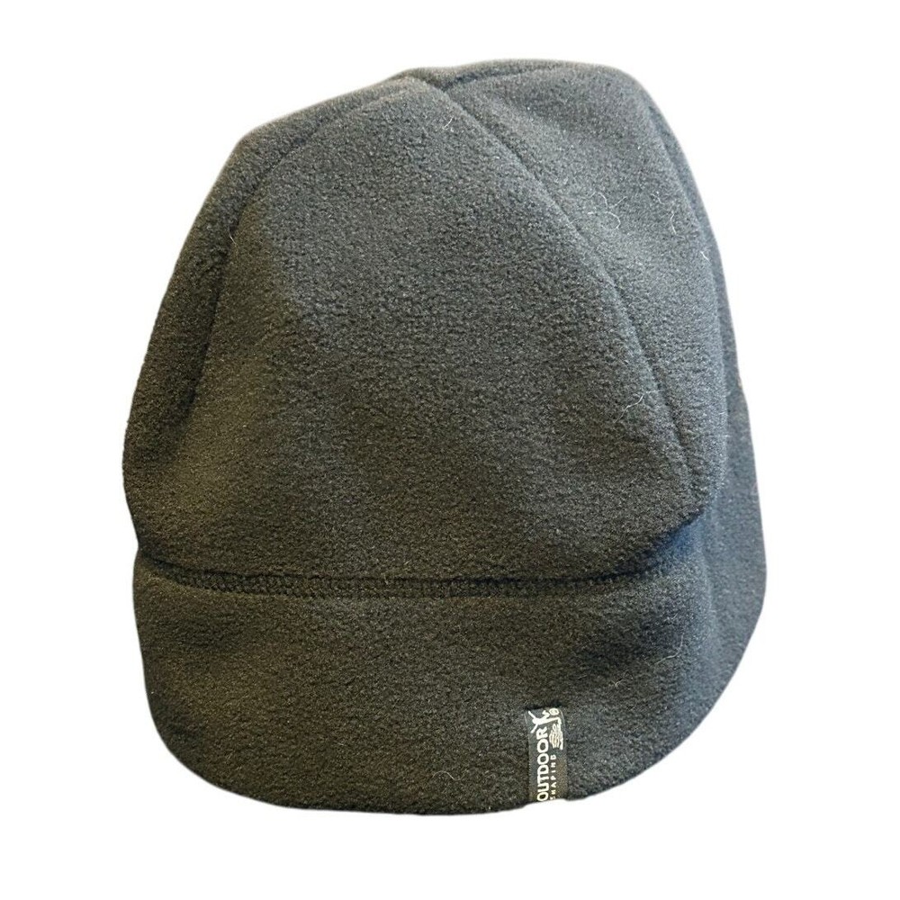 Outdoor Shaping Black Fleece Unisex Beanie One Size  