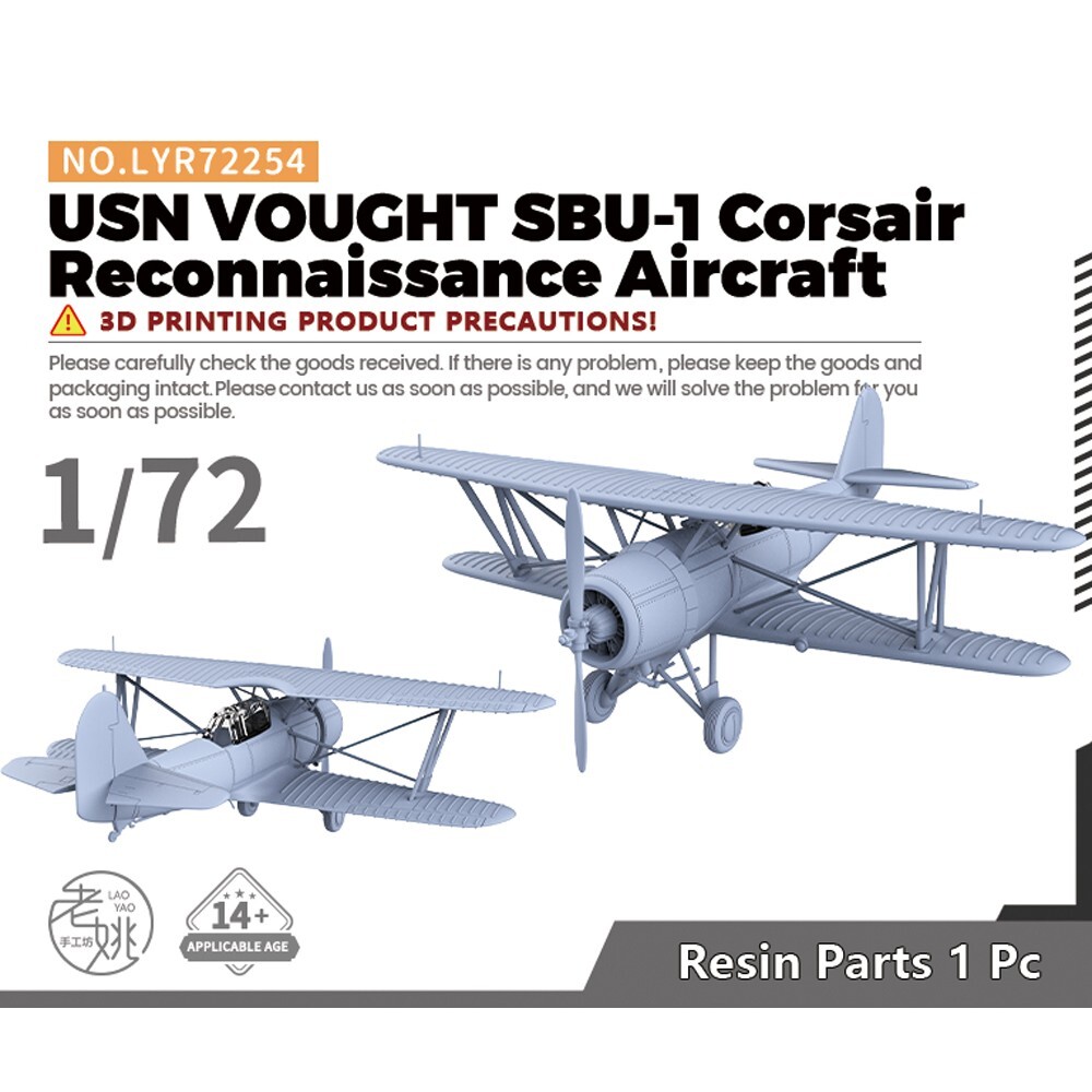 1/72 Military Model Kit USN VOUGHT SBU-1 Corsair Reconnaissance Aircraft