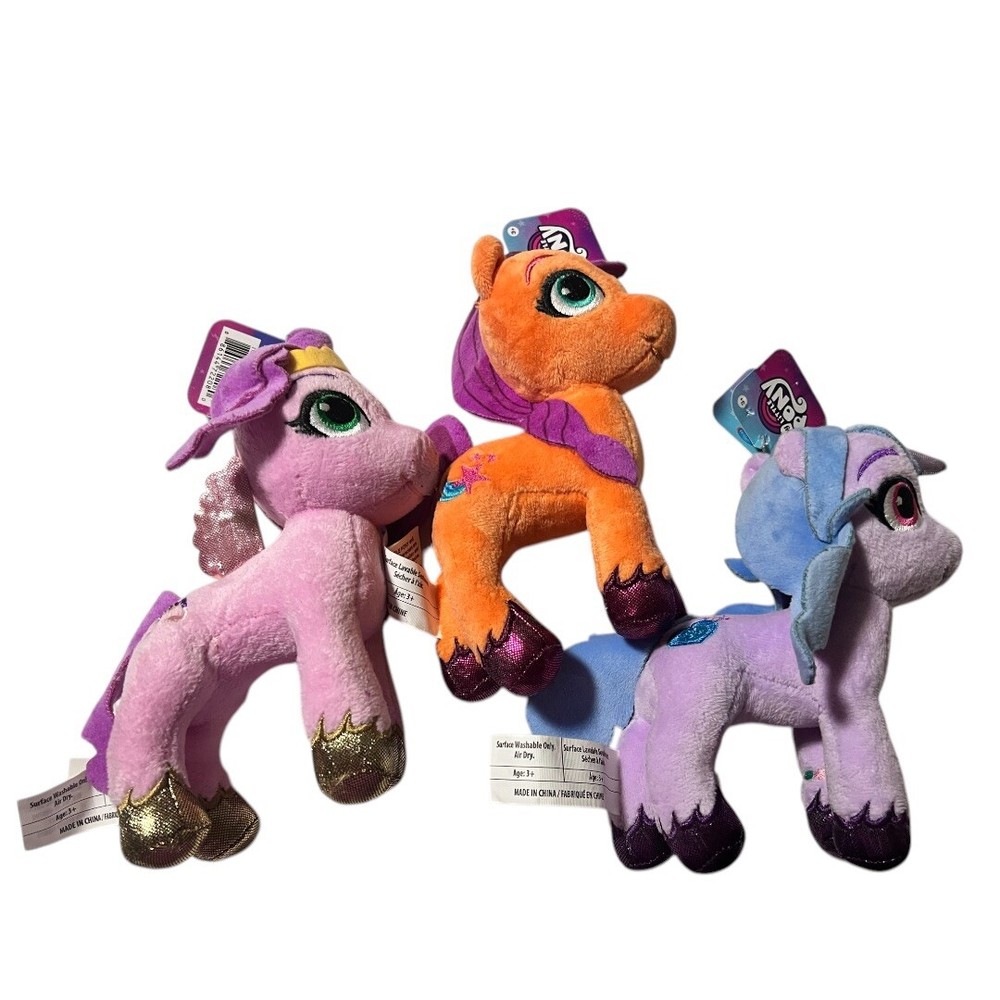 2021 My Little Pony Plush Set Of 3 Izzy Moonbow, Sunny Starscout, & Pipp