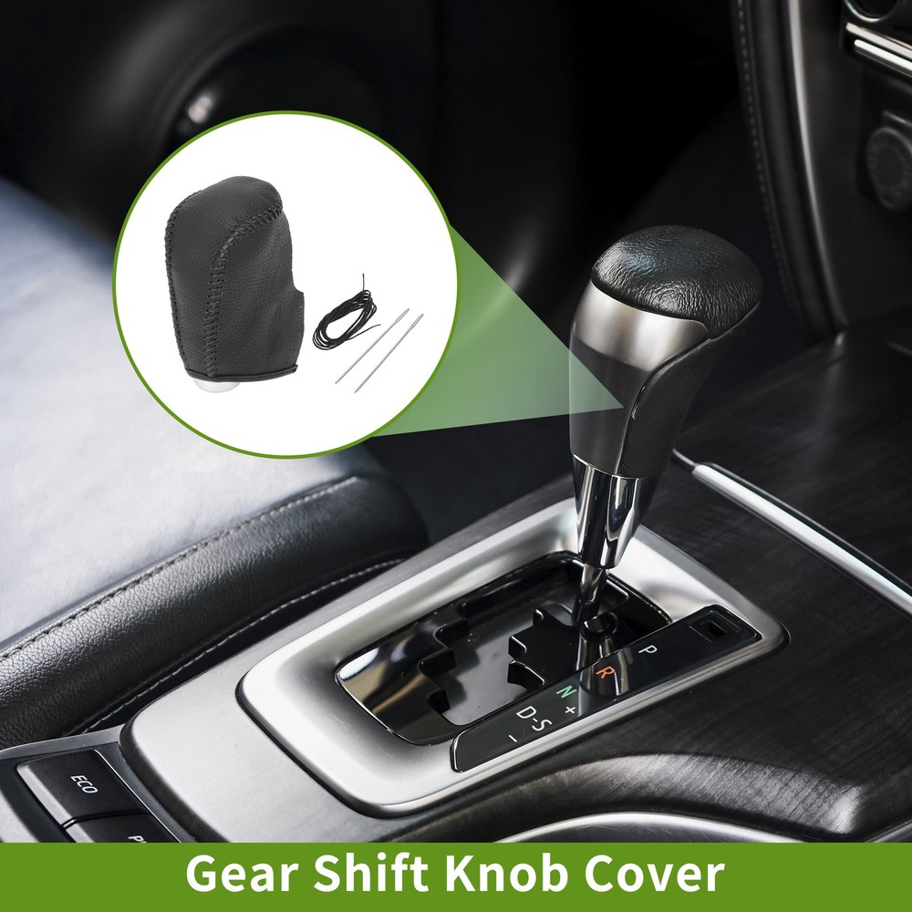 1 Pc Car Gear Shift Knob Cover for Nissan Altima 2013-2018 Pebbled Black